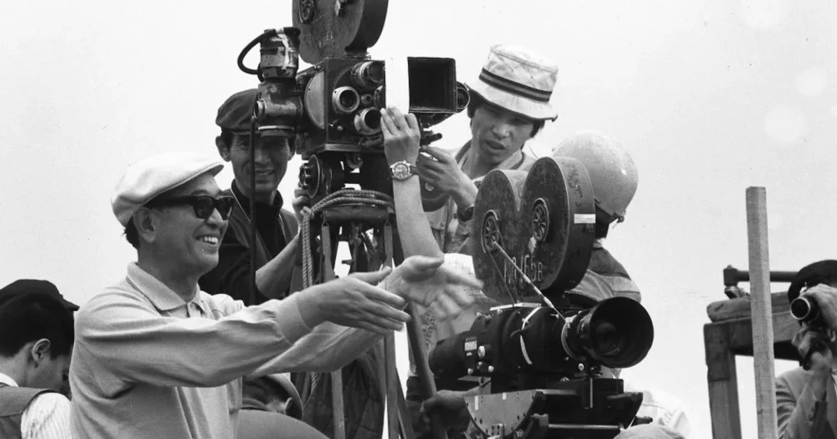 Akira Kurosawa na filmskom setu tokom režije