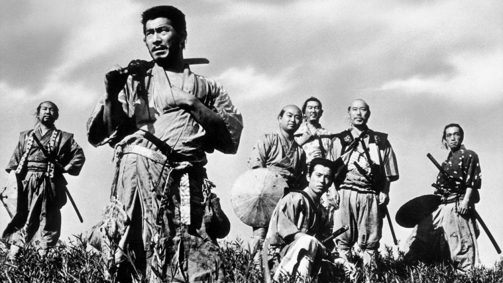 Scena iz filma Sedam Samuraja, režiser Akira Kurosawa